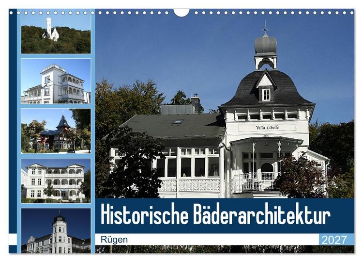 Produktbild: Historische B&auml;derarchitektur R&uuml;gen (Wandkalender 2027 DIN A3 quer), CALVENDO Monatskalender