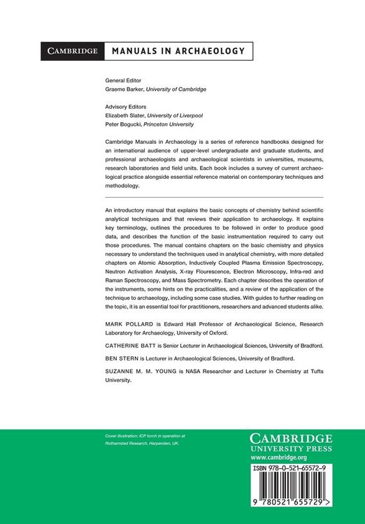 Produktbild: Analytical Chemistry in Archaeology