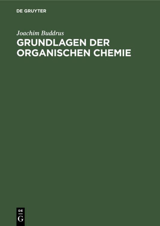 Produktbild: Grundlagen der organischen Chemie