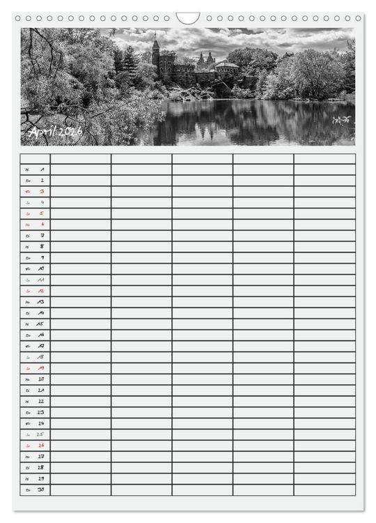 Produktbild: NEW YORK CITY Teamplaner (Wandkalender 2026 DIN A3 hoch), CALVENDO Monatskalender