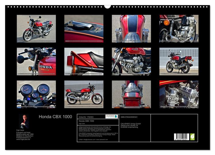 Produktbild: Honda CBX 1000 (Wandkalender 2025 DIN A2 quer), CALVENDO Monatskalender