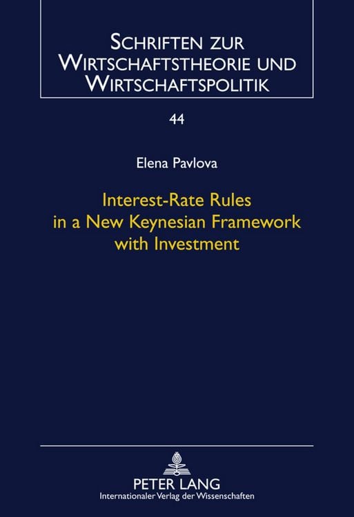 Produktbild: Interest-Rate Rules in a New Keynesian Framework with Investment