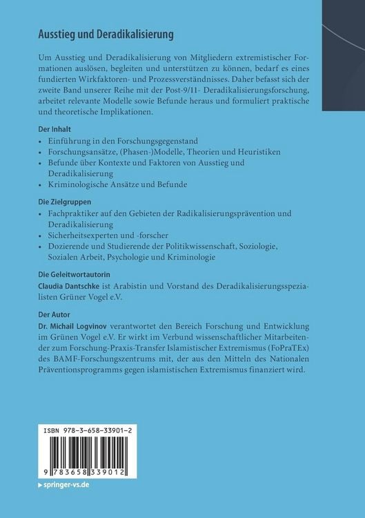 Produktbild: Ausstieg und Deradikalisierung