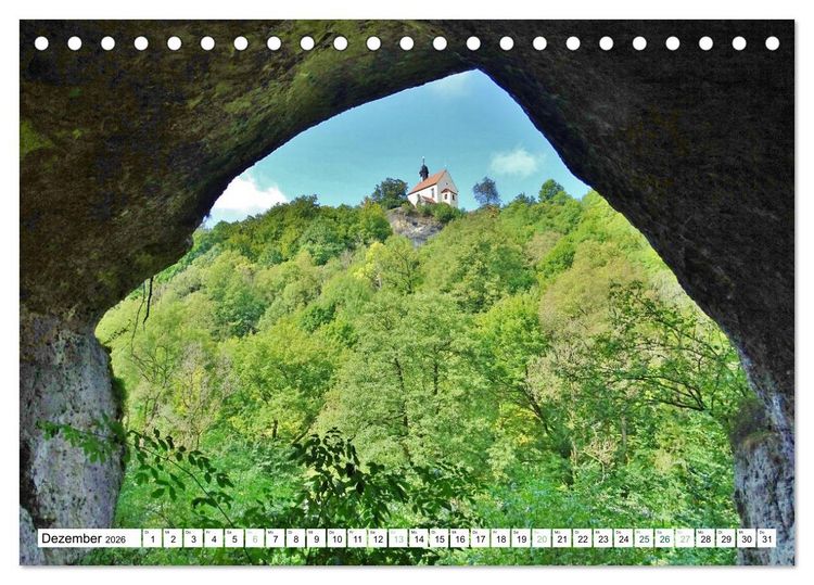Produktbild: Wandererlebnisse in der Fr&auml;nkischen Schweiz (Tischkalender 2026 DIN A5 quer), CALVENDO Monatskalender