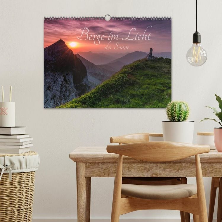Produktbild: Berge im Licht der Sonne (Wandkalender 2026 DIN A3 quer), CALVENDO Monatskalender