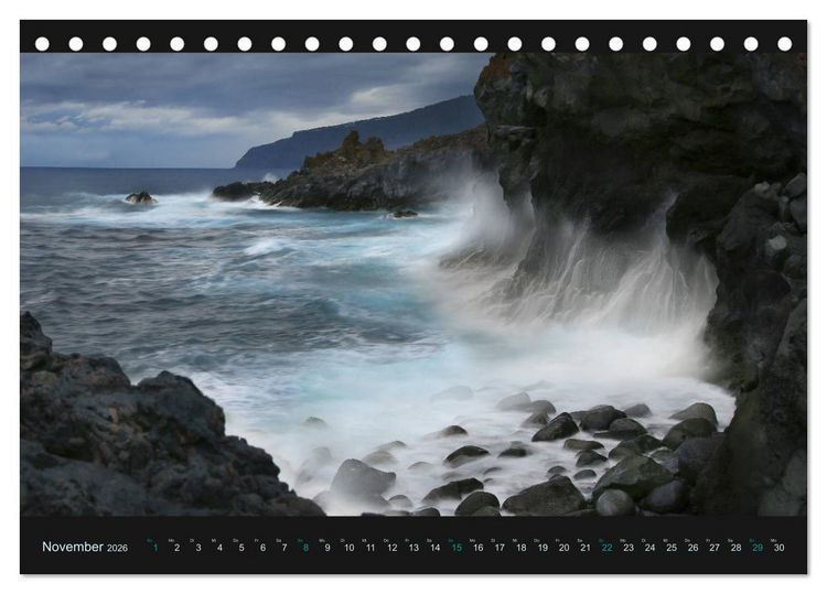 Produktbild: wildes La Palma (Tischkalender 2026 DIN A5 quer), CALVENDO Monatskalender