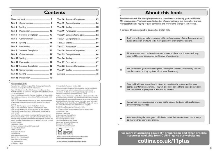 Produktbild: 11+ English Quick Practice Tests Age 10-11 (Year 6) Book 3