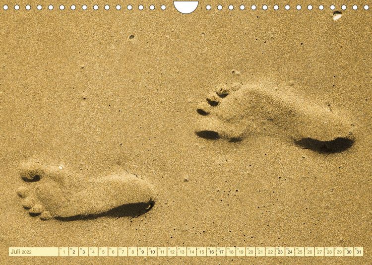 Produktbild: Am Strand - Fundst&uuml;cke und Kunstwerke (Wandkalender 2022 DIN A4 quer)