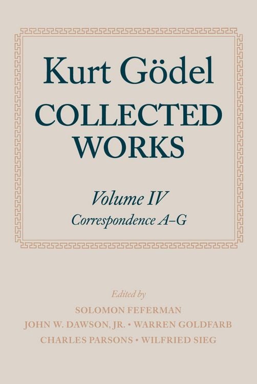 Produktbild: Kurt G&ouml;del: Collected Works: Volume IV