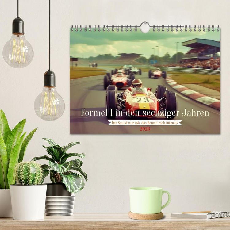 Produktbild: Formel 1 in den sechziger Jahren (Wandkalender 2026 DIN A4 quer), CALVENDO Monatskalender