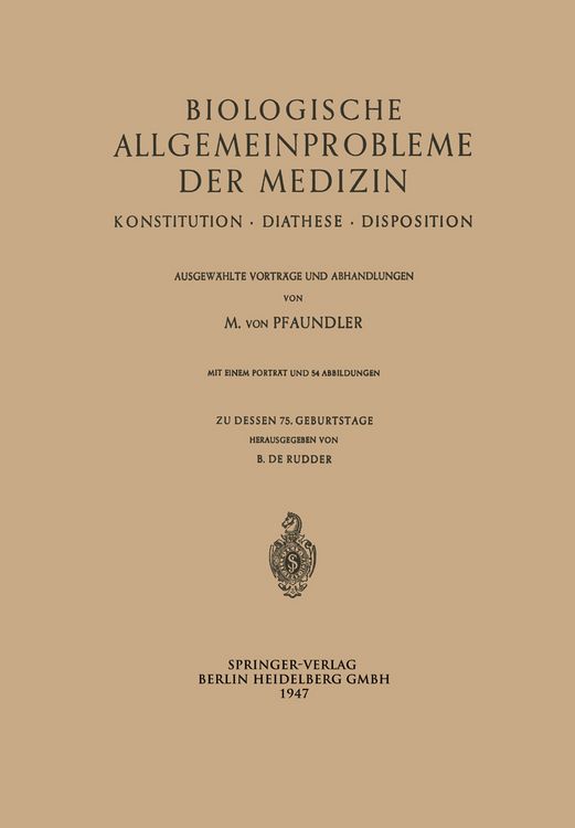 Produktbild: Biologische Allgemeinprobleme der Medizin