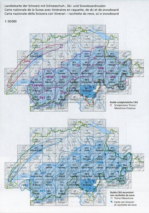 Produktbild: 276S Val Verzasca Schneesportkarte