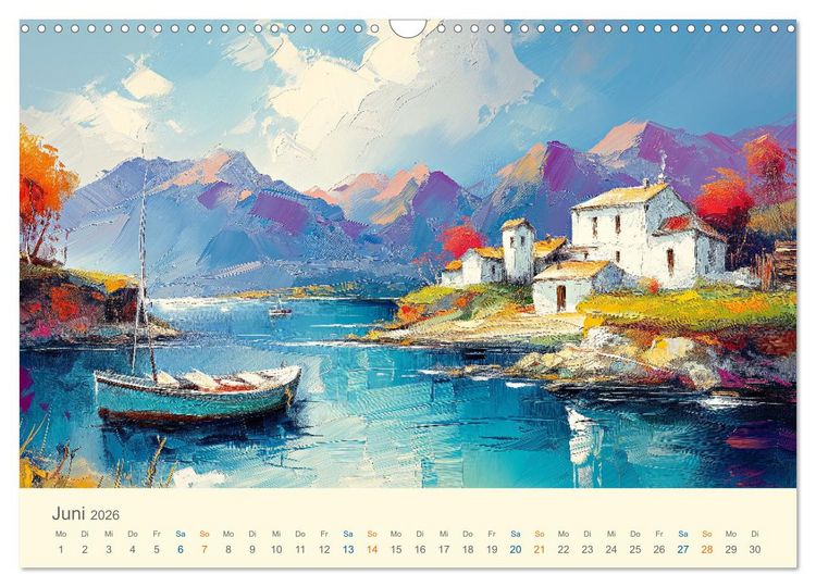 Produktbild: Impressionistische Naturlandschaften (Wandkalender 2026 DIN A3 quer), CALVENDO Monatskalender