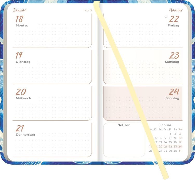 Produktbild: Lady Journal Slim Waves 2027