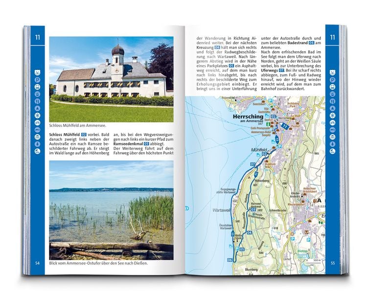 Produktbild: KOMPASS Wanderf&uuml;hrer Pfaffenwinkel, F&uuml;nfseenland, Starnberger See, Ammersee, 60 Touren