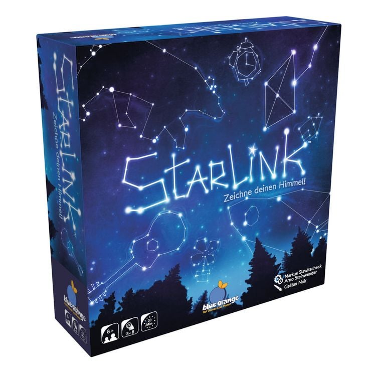 Produktbild: Asmodee BLOD0081 - Starlink, Rate und Zeichenspiel, Brettspiel, Familienspiel