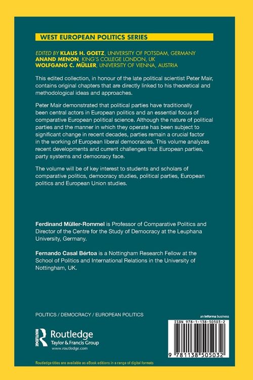 Produktbild: Party Politics and Democracy in Europe
