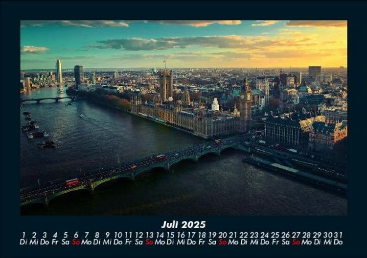 Produktbild: London 2025 Fotokalender DIN A5