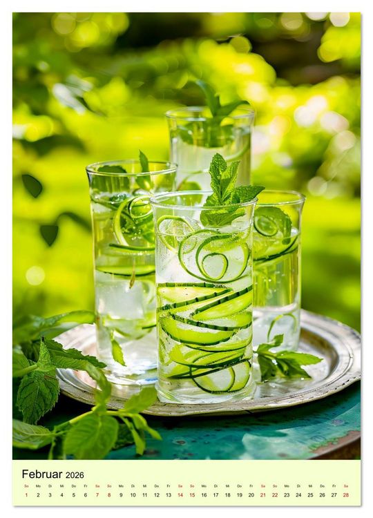Produktbild: Cocktails im Glas - Sommerliche Mixgetr&auml;nke zum Tr&auml;umen (Wandkalender 2026 DIN A4 hoch), CALVENDO Monatskalender