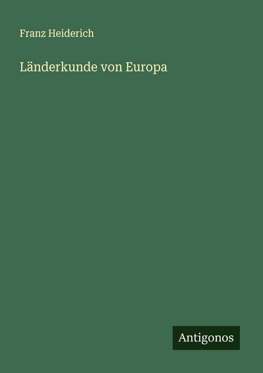 Produktbild: L&auml;nderkunde von Europa