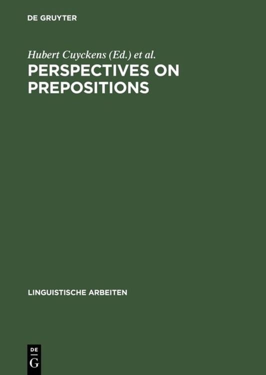 Produktbild: Perspectives on Prepositions