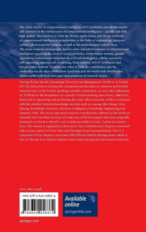 Produktbild: Advances in Knowledge Discovery and Management