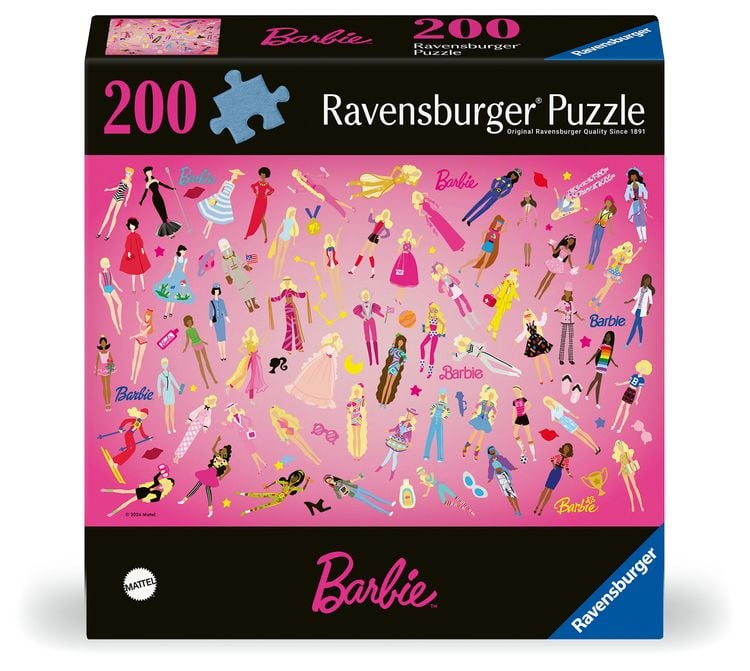 Produktbild: Erwachsenenpuzzle 200 Teile - Barbie - Inspirierende M&auml;dchen seit 1959