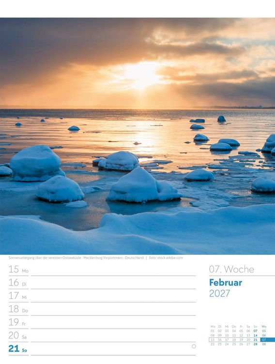 Produktbild: Am Meer Wochenplaner Kalender 2027
