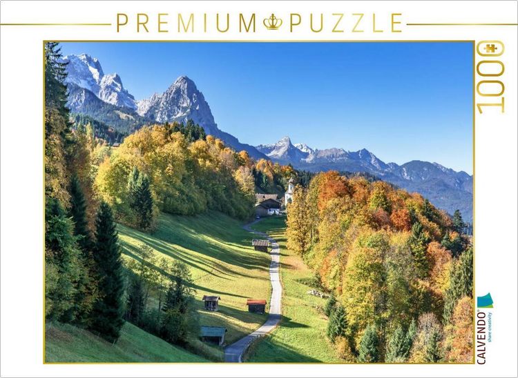 Produktbild: CALVENDO Puzzle Werdenfelser Land - Bayern | 1000 Teile Lege-Gr&ouml;&szlig;e 64x48cm Foto-Puzzle f&uuml;r gl&uuml;ckliche Stunden