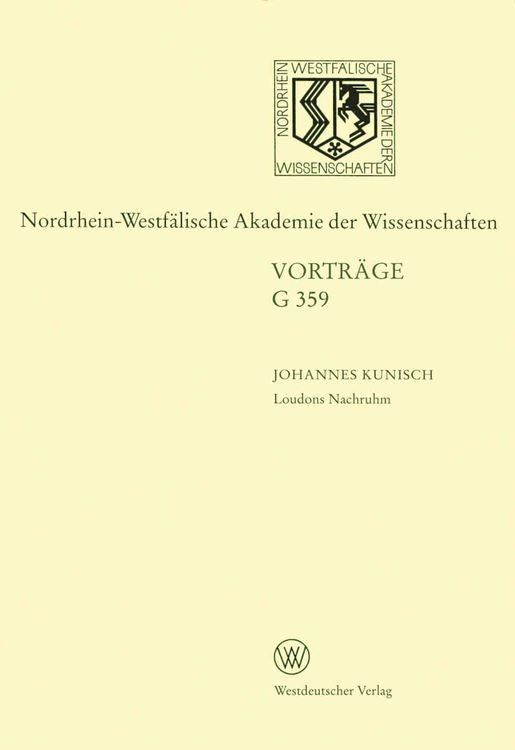 Produktbild: Loudons Nachruhm. Die Geschichte einer Sinnstiftung