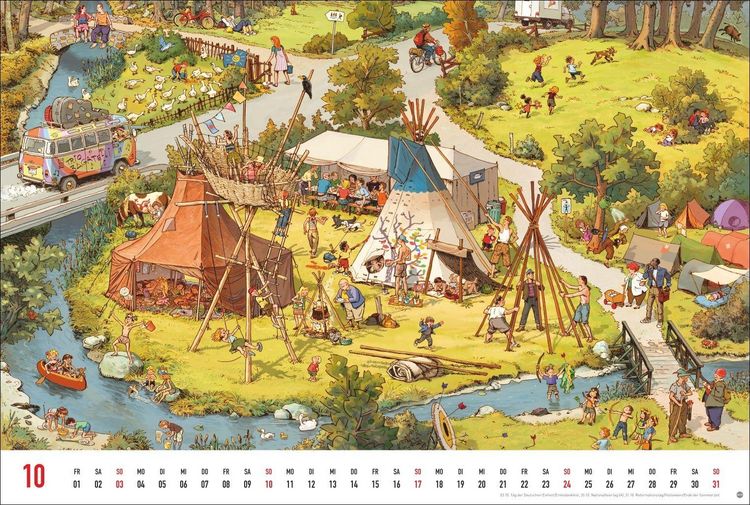 Produktbild: G&ouml;bel & Knorr Wimmelbilder Edition Kalender 2027