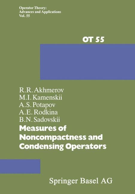 Produktbild: Measures of Noncompactness and Condensing Operators