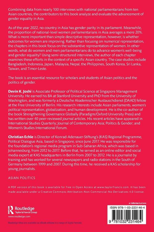 Produktbild: Substantive Representation of Women in Asian Parliaments