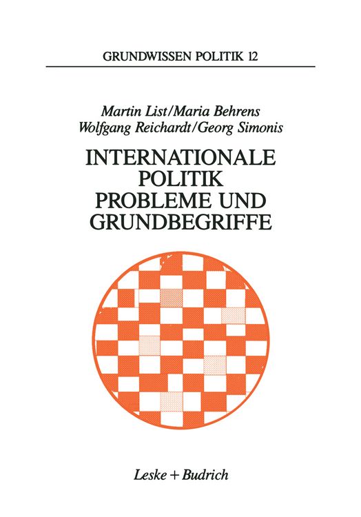 Produktbild: Internationale Politik. Probleme und Grundbegriffe
