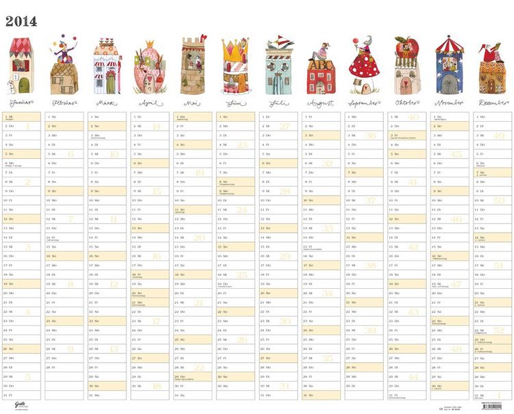 Produktbild: Gro&szlig;er Jahresplaner 2014