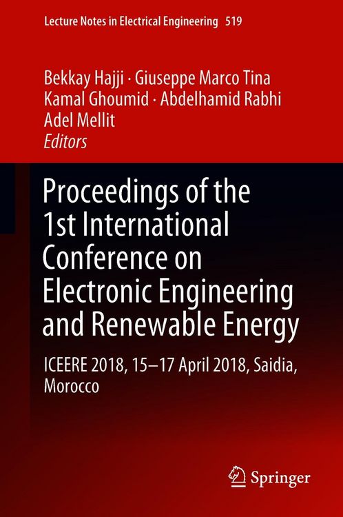 Produktbild: Proceedings of the 1st International Conference on Electronic Engineering and Renewable Energy