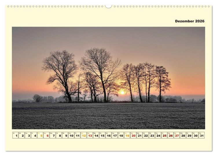 Produktbild: Unser Land im Norden (hochwertiger Premium Wandkalender 2026 DIN A2 quer), Kunstdruck in Hochglanz