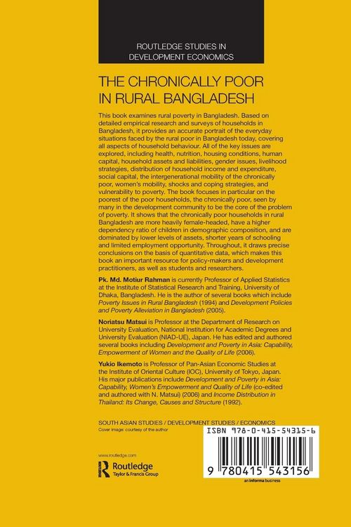 Produktbild: The Chronically Poor in Rural Bangladesh
