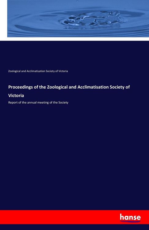 Produktbild: Proceedings of the Zoological and Acclimatisation Society of Victoria