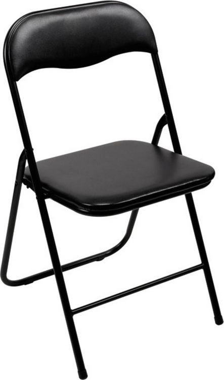 Produktbild: Perel folding chair padded Camping Stuhl Schwarz FP168B