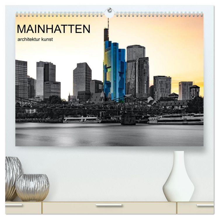 Produktbild: MAINHATTEN architektur kunst (hochwertiger Premium Wandkalender 2026 DIN A2 quer), Kunstdruck in Hochglanz