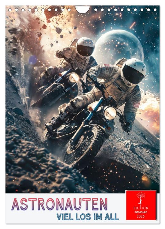 Produktbild: Astronauten - viel los im All (Wandkalender 2026 DIN A4 hoch), CALVENDO Monatskalender