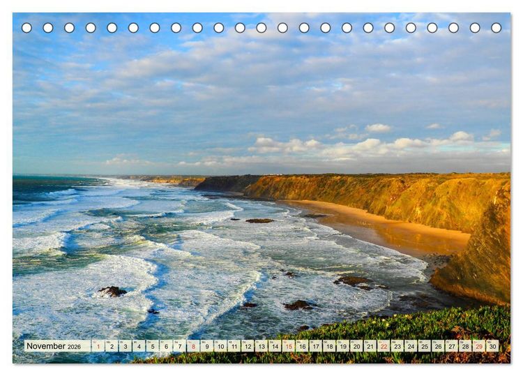 Produktbild: Portugal - Rota Vicentina (Tischkalender 2026 DIN A5 quer), CALVENDO Monatskalender