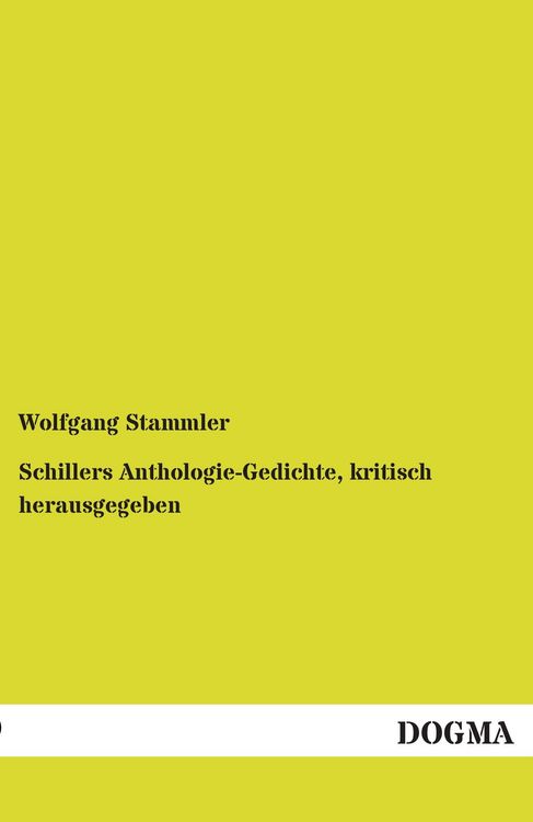 Produktbild: Schillers Anthologie-Gedichte, kritisch herausgegeben