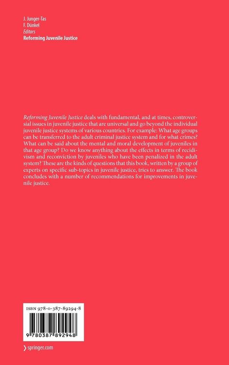 Produktbild: Reforming Juvenile Justice