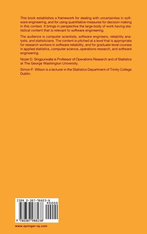 Produktbild: Statistical Methods in Software Engineering