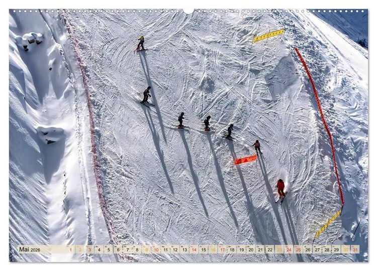 Produktbild: Skifahren - so sch&ouml;n (Wandkalender 2026 DIN A2 quer), CALVENDO Monatskalender