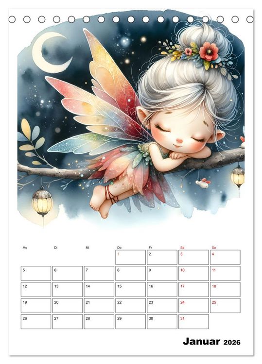 Produktbild: Schlummernde Magie (Tischkalender 2026 DIN A5 hoch), CALVENDO Monatskalender