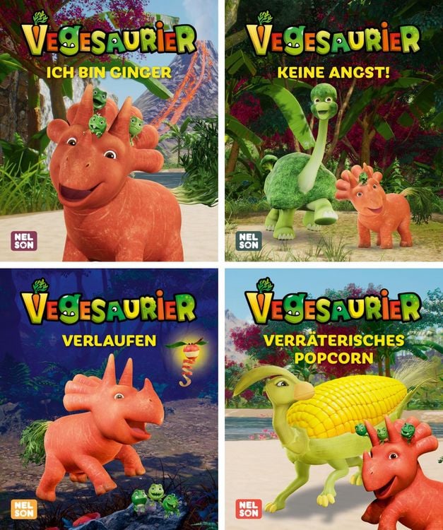 Produktbild: Nelson Mini-B&uuml;cher: 4er Vegesaurier 1-4
