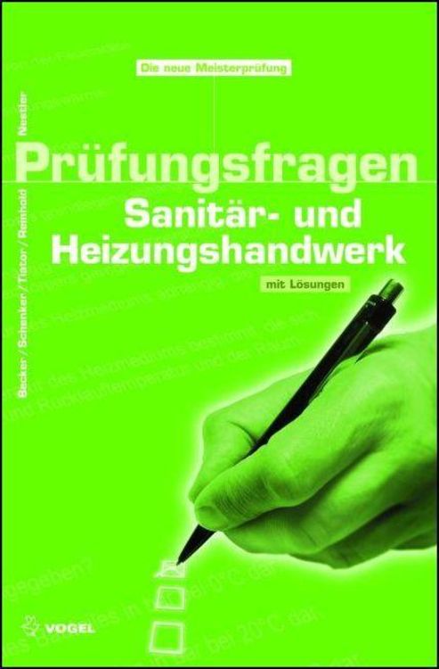 Produktbild: Pr&uuml;fungsfragen Sanit&auml;r- und Heizungshandwerk